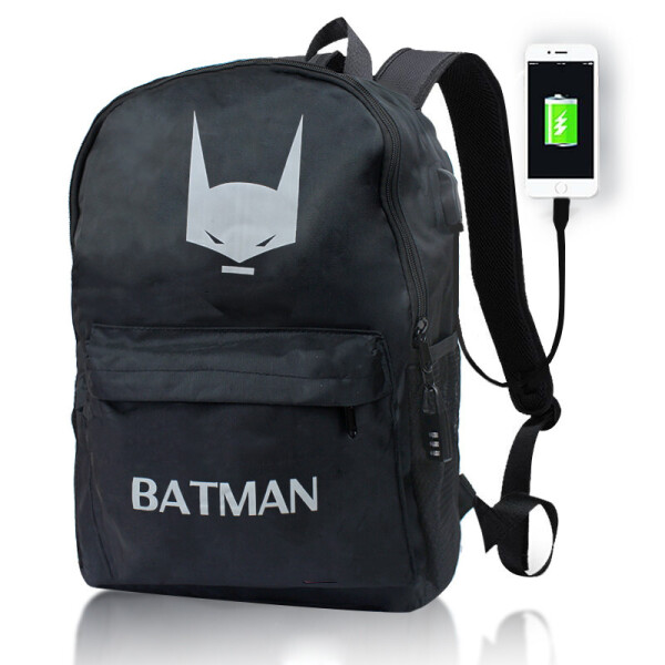 

Городской рюкзак с кодовым замком и Usb 20л черный Batman 154069