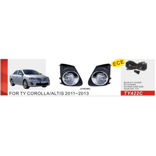 

Противотуманные фары Dlaa TY-422C-W Toyota Corolla 2010-13