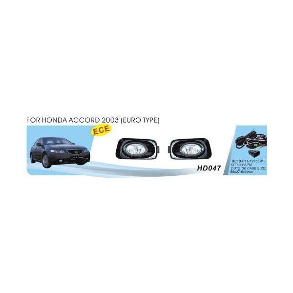 

Противотуманные фары Dlaa HD-047W Honda Accord 2003-2006