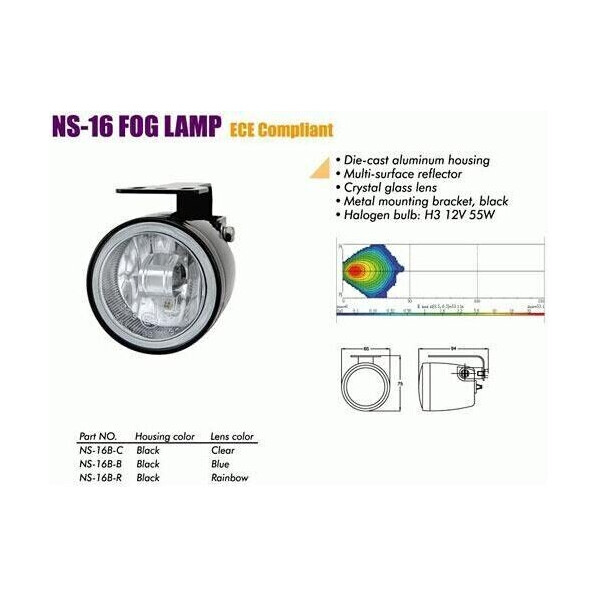 

Фары дополнительные Sirius NS-16 B-C