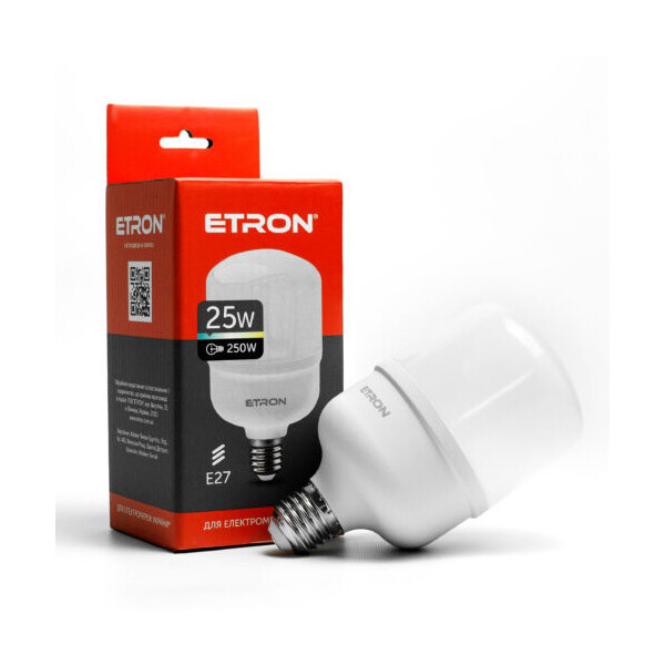 

LED лампа ETRON 1-EHP-302 T80 25W 6500K E27
