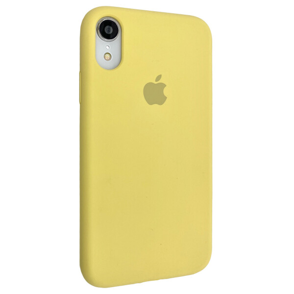 

Чехол-накладка Silicone Case Full Cover для Apple iPhone XR (canary yellow)