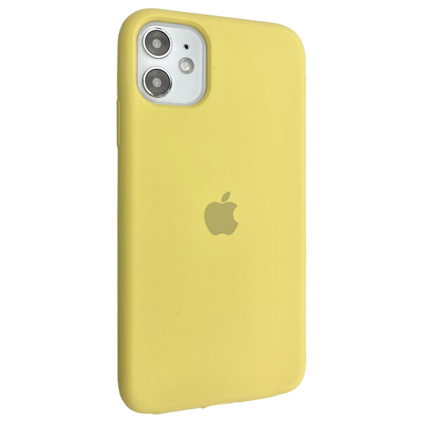 

Чехол-накладка Silicone Case Full Cover для Apple iPhone 11 (canary yellow)