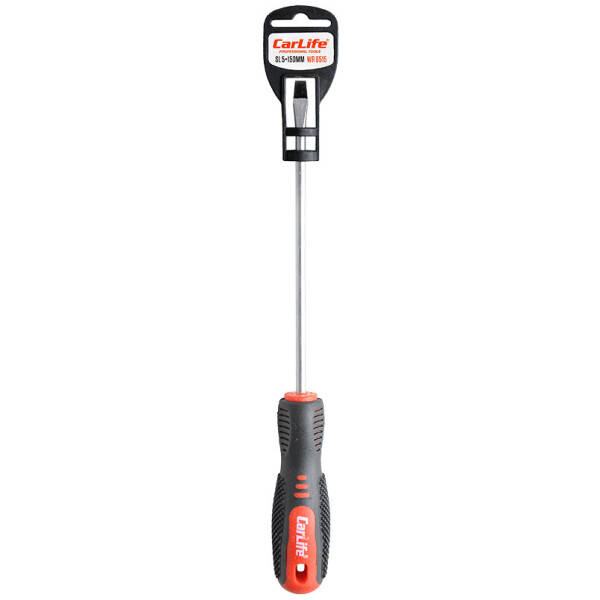 

Отвертка Carlife шлицевая SL5x150mm, Cr-V 6150