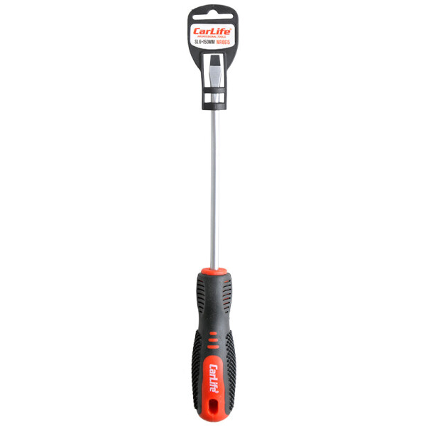 

Отвертка Carlife шлицевая SL6x150mm, Cr-V 6150