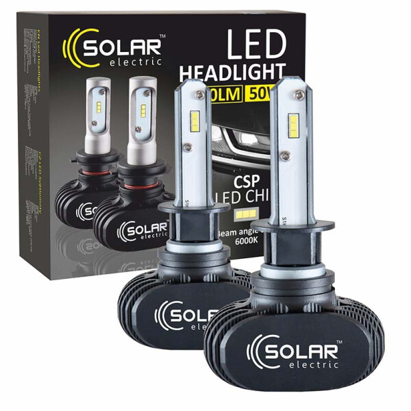 

LED автолампа Solar H1 12/24V 6000K 4000Lm 50W Seoul CSP 19x19