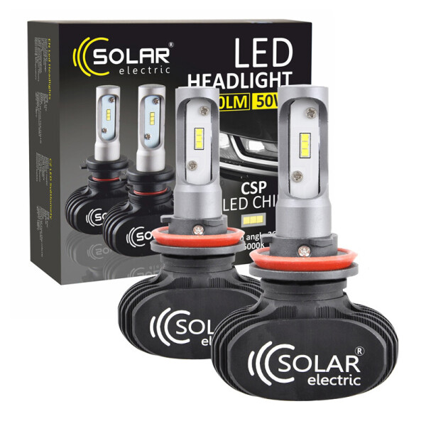 

LED автолампа Solar H11 (9005) 12/24V 6000K 4000Lm 50W Seoul CSP 19x19