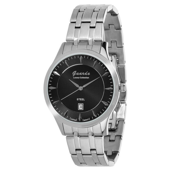 

Часы наручные мужские Guardo Гуардо Luxury Stainless Steel кварцевые, серебряный (S1453-1)