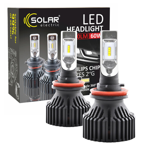 

LED автолампа Solar H11 12/24V 6500K 8000Lm 60W Philips ZES