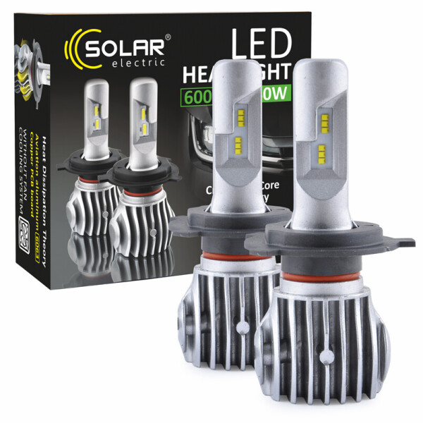 

LED автолампа Solar H4 12/24V 6500K 6000Lm 50W Cree Chip