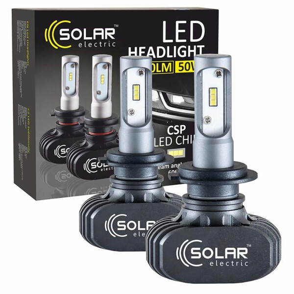 

LED автолампа Solar H7 12/24V 6000K 4000Lm 50W Seoul CSP 19x19