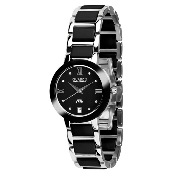 

Часы наручные женские Guardo Гуардо Luxury Stainless Steel кварцевые цвет корпуса серебряный (S00342-1)