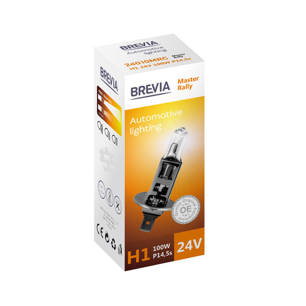 

Галогенова лампа Brevia H1 24V 100W P14.5s Master Rally CP