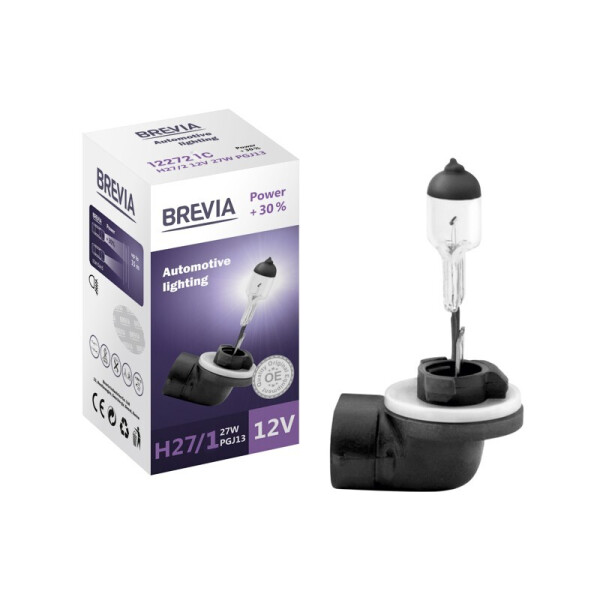

Галогенова лампа Brevia H27/1 12V 27W PG13 Power +30% CP
