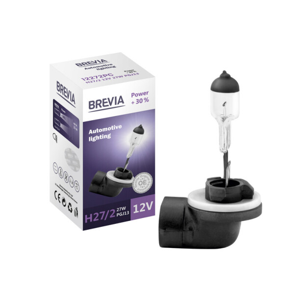 

Галогенова лампа Brevia H27/2 12V 27W PGJ13 Power +30% CP
