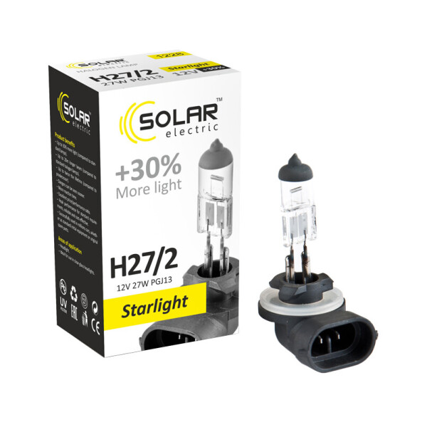 

Галогенова лампа Solar H27/2 12V 27W PGJ13 Starlight +30%