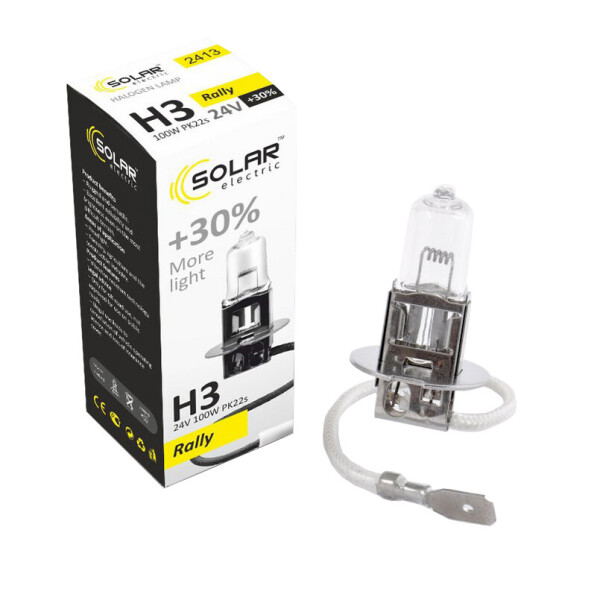 

Галогенова лампа Solar H3 24V 100W PK22s Starlight +30%