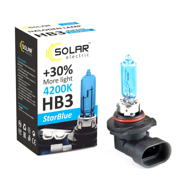 

Галогенова лампа Solar HB3 12V 65W P20d StarBlue 4200K
