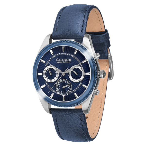 

Часы наручные женские Guardo Гуардо Luxury Stainless Steel кварцевые цвет корпуса синий (S01867(1)-2)