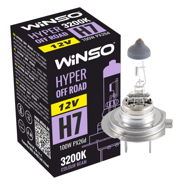 

Галогенова лампа Winso H7 12V 100W PX26d HYPER OFF ROAD