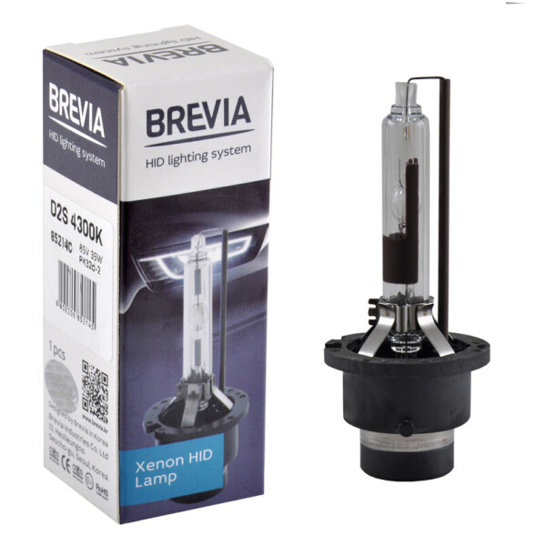 

Ксенонова лампа Brevia D2S, 4300K, 85V, 35W PK32d-2, 1шт