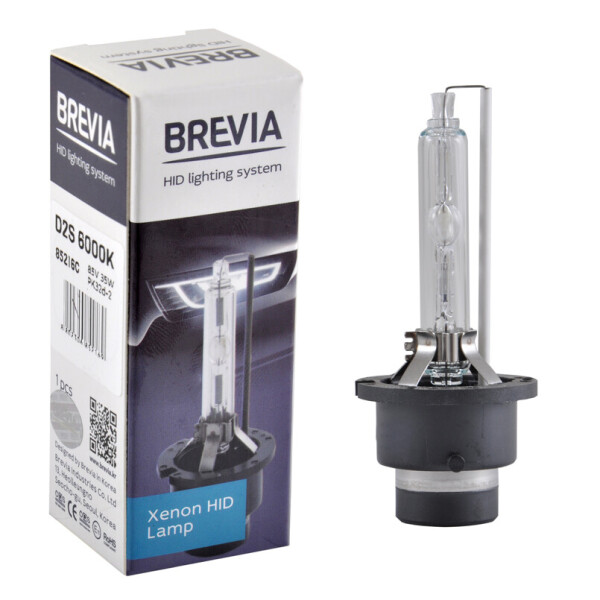 

Ксенонова лампа Brevia D2S, 6000K, 85V, 35W PK32d-2, 1шт