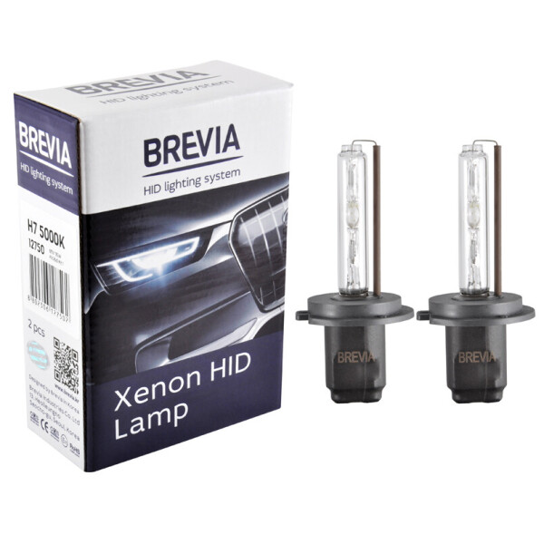 

Ксенонова лампа Brevia H7 5000K, 85V, 35W PX26d KET, 2шт