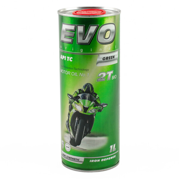 

Моторное масло Evo Moto 2T Bio 1L зелений