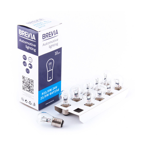

Лампа розжарювання Brevia P21/5W 24V 21/5W BAY15d CP