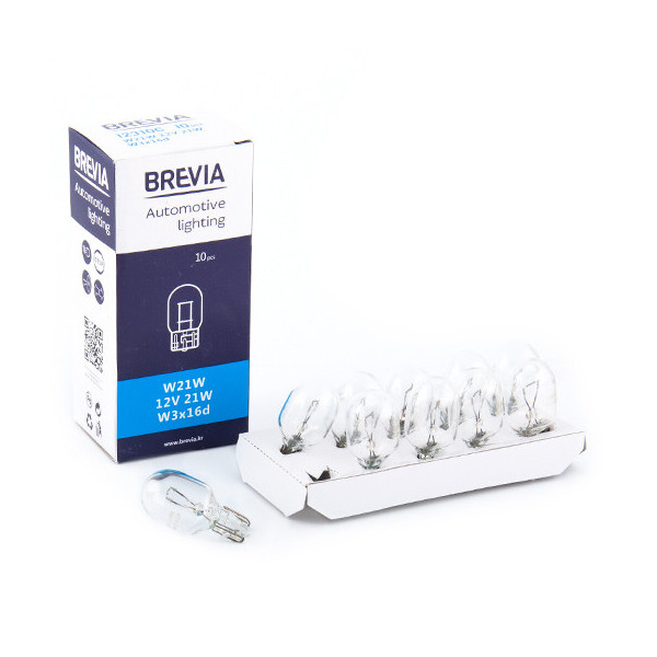 

Лампа розжарювання Brevia W21W 12V 21W W3x16d CP