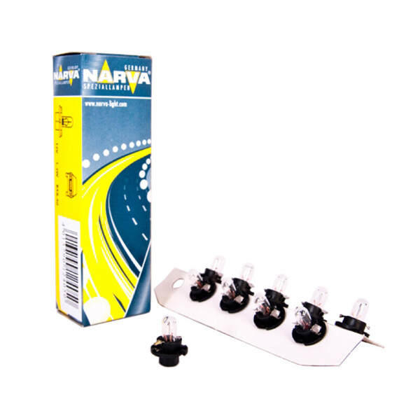 

Лампа розжарювання Narva 12V 1,2W BX8,4D Black