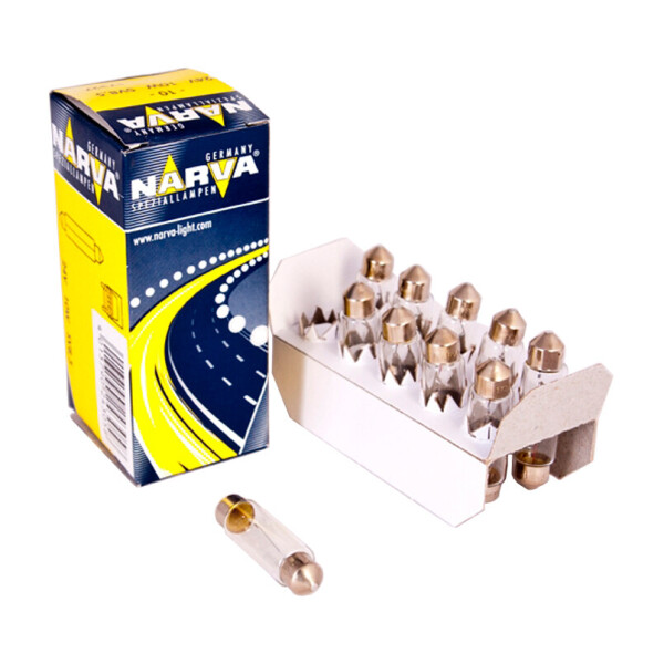 

Лампа розжарювання Narva 24V 10W SV8,5 11x41