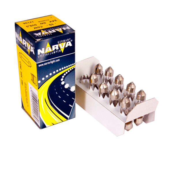 

Лампа розжарювання Narva C5W 24V 5W SV8,5 11X35