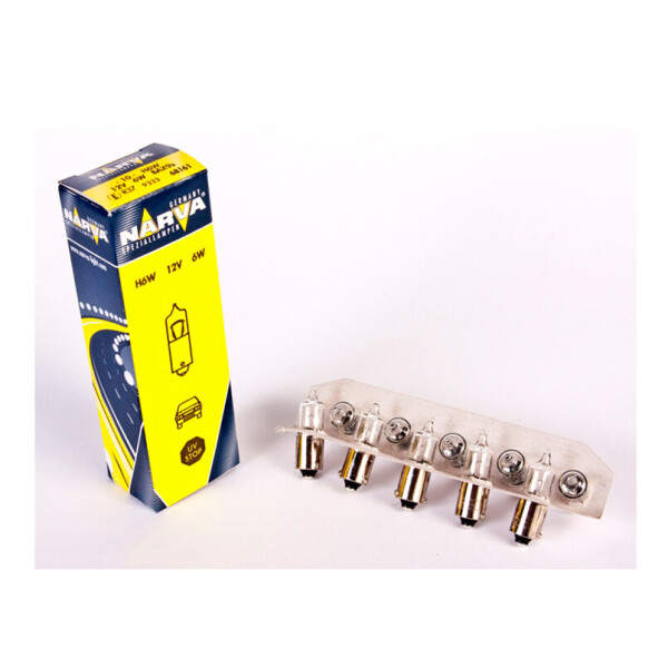 

Лампа розжарювання Narva H6W 12V 6W BAX9s, box