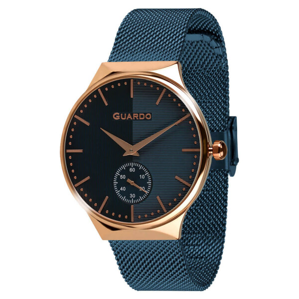 

Часы наручные женские Guardo Гуардо Premium Metallic кварцевые корпус золотой (012473(2)-4)