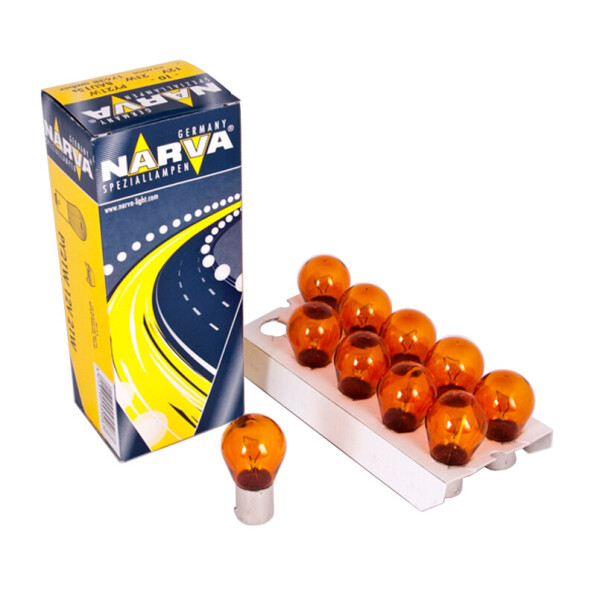 

Лампа розжарювання Narva PY21W 12V 21W BAU15s AMBER