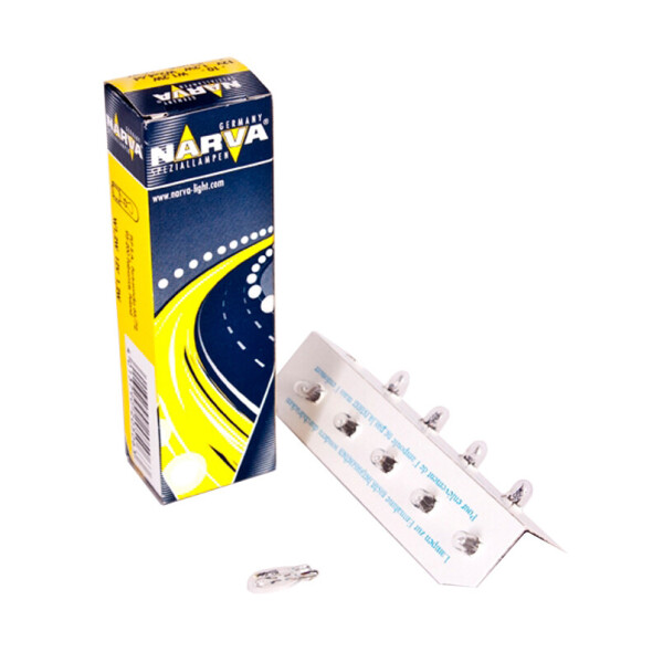 

Лампа розжарювання Narva W1,2W 12V 1,2W W2X4,6d