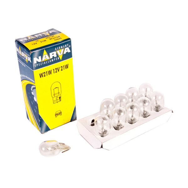

Лампа розжарювання Narva W21W 12V 21WW3X16d