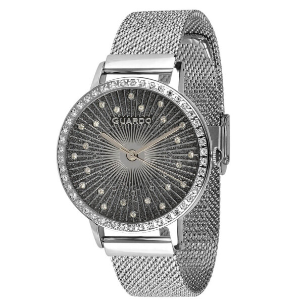 

Часы наручные женские Guardo Гуардо Premium Metallic кварц цвет корпуса серебряный (011626-1)