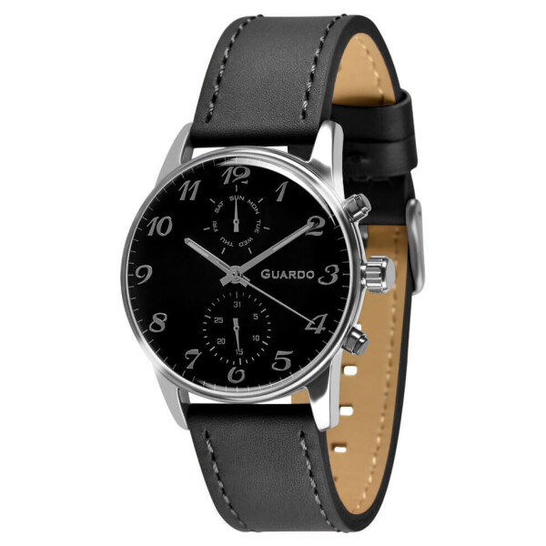 

Часы наручные женские Guardo Гуардо Premium Metallic кварцевые корпус серебряный (012009(3)-1)