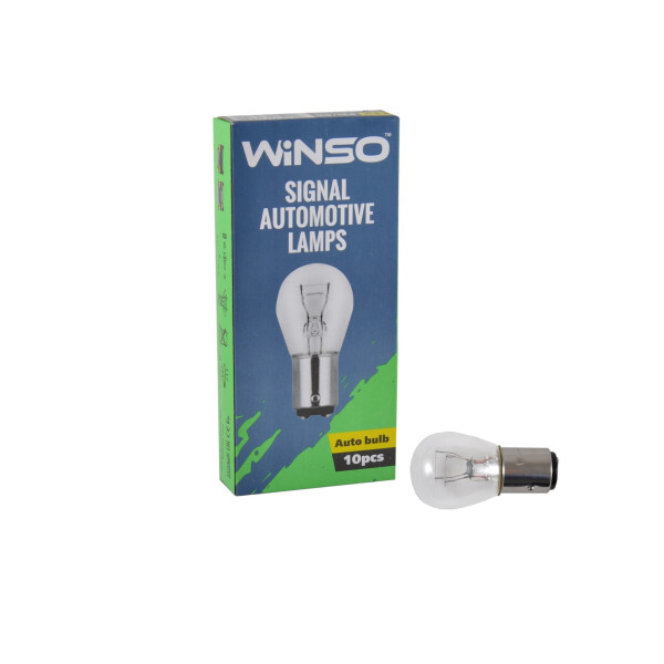 

Лампа розжарювання Winso 12V P21/4W 21/4W BAZ15d, 10шт