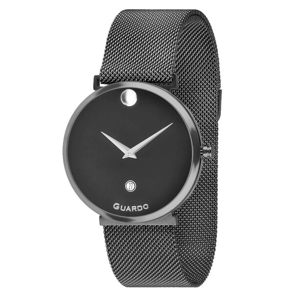 

Часы наручные женские Guardo Гуардо Premium Metallic кварц цвет корпуса черный (B01402-8)