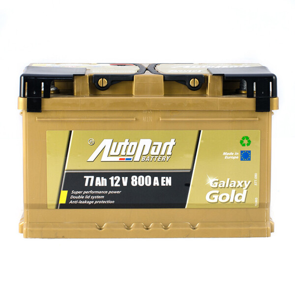 Акумулятор Autopart Galaxy Gold 77 Ah/12V sb Ca-Ca [- +]