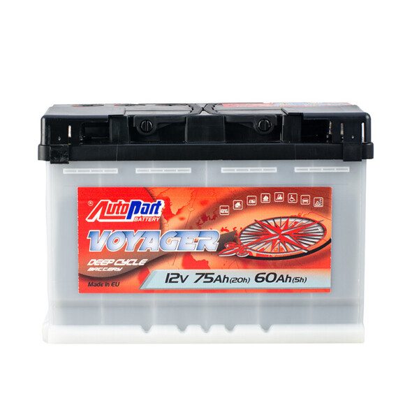 

Акумулятор Autopart Voyager 75 Ah/12V [- +] стаціонарний