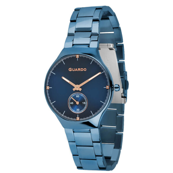 

Часы наручные женские Guardo Гуардо Premium Metallic кварц цвет корпуса синий (B01398(2)-7)