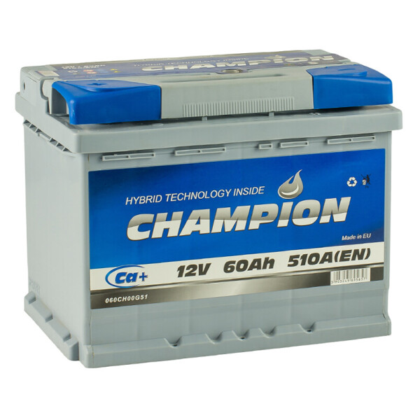 

Акумулятор Champion 60 Ah/12V [+ -]