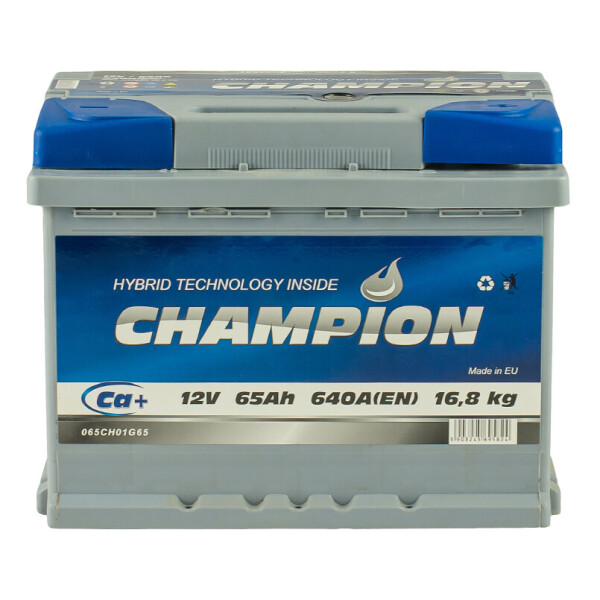 

Акумулятор Champion 65 Ah/12V [- +]