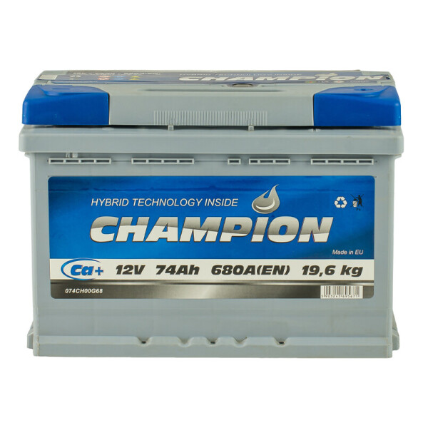 

Акумулятор Champion 74 Ah/12V [- +]