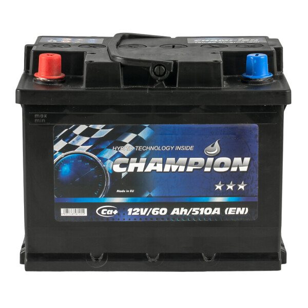 

Акумулятор Champion Black 60 Ah/12V [+ -]