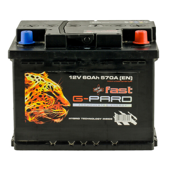 

Акумулятор G-Pard FAST 60 Аh/12V [- +]